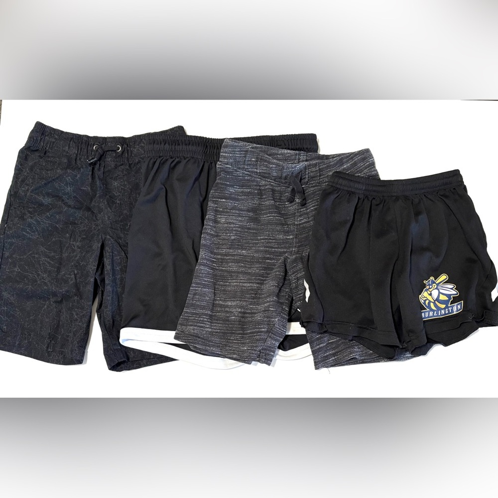 Boys Shorts Set Black and Gray Athletic 6/7T